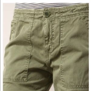 Current/Elliott Destroy Army Shorts w/ Mini Studs